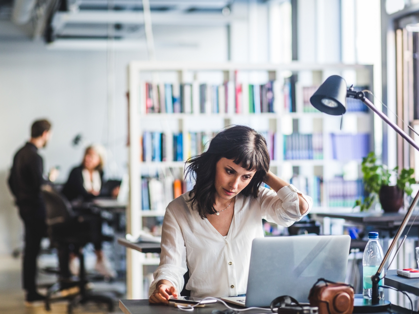 Woman Working In An Office